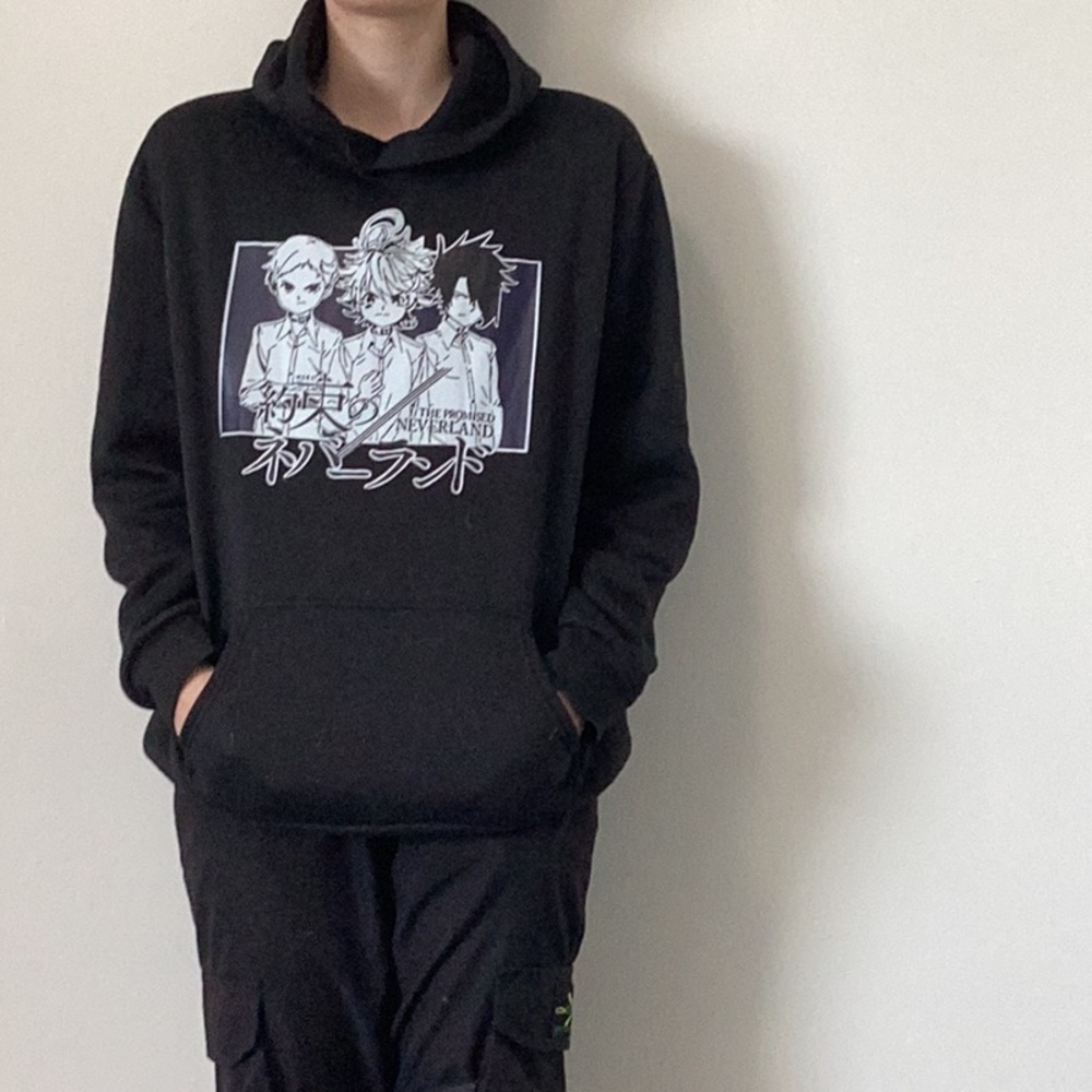 Anime, hoodie, black, large, Spenser’s